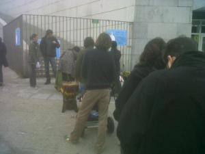 Votación por la privatización del Canal en Puerta de Toledo